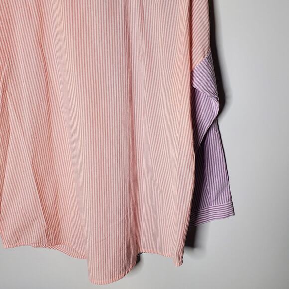 Davi & Dani Multi Color Striped Button down shirt striped casual colorful style - Picture 9 of 9